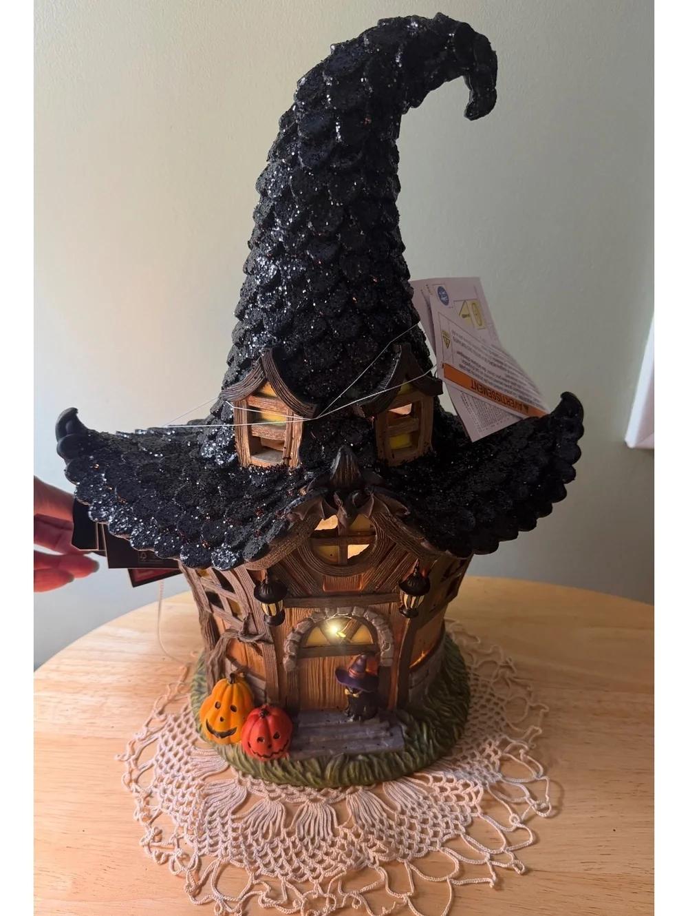 Hallow Home Halloween Witch House Collectible Decoration